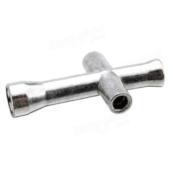 TAMIYA 1/10 RC - CHIAVE A CROCE PER RUOTE - 7MM 5,5MM 5MM 4MM - NUOVA !! - Immagine 1 di 1