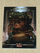 2020 Topps Star Wars Masterwork base ORANGE parallel Babu Frik #35 6/10
