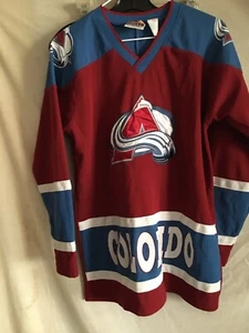 Vintage Colorado Avalanche Winning Goal Hockey Jersey Youth Large - Picture 1 of 4