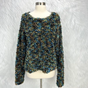 Suéter peludo NEK Northeast Knitters de colección años 90 para mujer M artístico suave holgado festival - Imagen 1 de 13