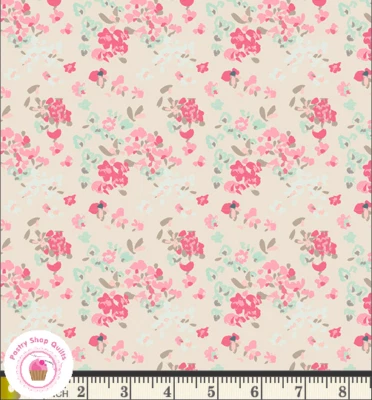 Edredón de tela rosa florets vintage Art Gallery LE VINTAGE CHIC 5002 AGF STUDIO Foto 1 de 3