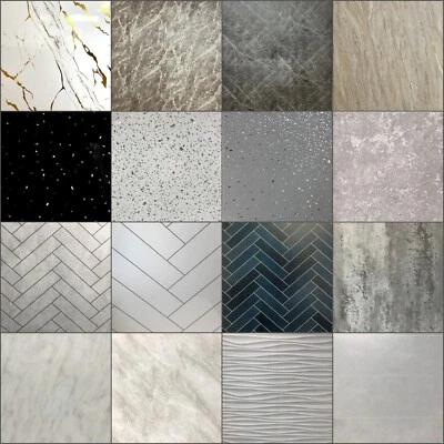 Large Shower Panels Bathroom Wet Wall 1000mm Wide x 2.4m PVC Cladding 10mm - Image 1 of 4