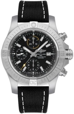 Breitling Avenger Chronograph A13317101B1X1 Black Dial Strap Steel Men's Watch - Image 1 of 4