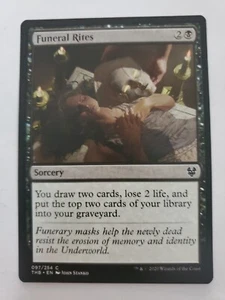 MTG Magic The Gathering Card Funeral Rites Sorcery Black Theros Beyond Death - Picture 1 of 2