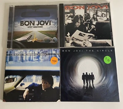 Bon Jovi 4 CD Lot! Destination Anywhere Lost Highway Crossroad The Circle Foto 1 de 4