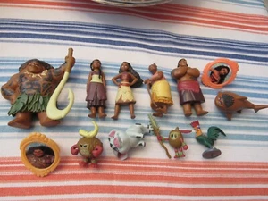 MOANA ISLAND 10 FIGURES & 2 RINGS - Picture 1 of 6