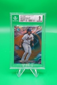 2022 Bowman Draft Mood Ring Orange Refractor SP /25 #MR-9 Kevin Parada BGS 9 TS8