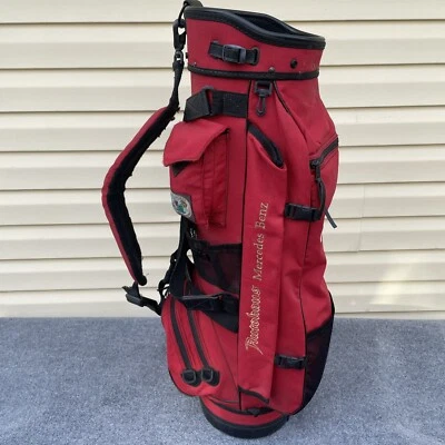 Bolsa de golfe esportiva vintage Belding Mercedes-Benz com nome bordado - Imagem 1 de 4