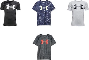 Under Armour Boys' Tech Big Logo Printed Short Sleeve T-Shirt - Picture 1 of 12