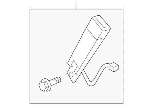 Genuine GM 2010-2012 Chevrolet GMC Buick Enclave Traverse Buckle End 19209515 - Image 1 of 2