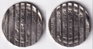 1978 Philippines JOSE RIZAL Ang Bagong Lipunan 1 PISO ERROR Waffled Coin - Picture 1 of 4