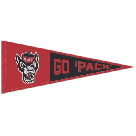 WinCraft NC State Wolfpack 13" x 32" Slogan Pennant Cover