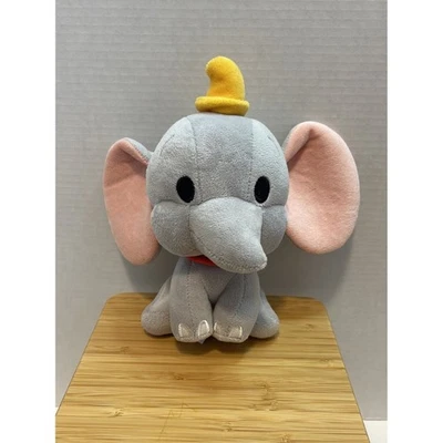 Disney Parks Authentic 8" Baby Dumbo Plush Stuffed Animal Toy Yellow hat floppy - Image 1 of 4