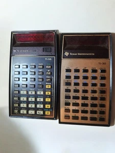 Vintage Texas Instruments Calculators Lot – TI-30 (Working) + TI-55 (Untested) - Picture 1 of 4
