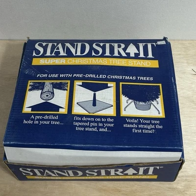 Vtg Stand Strait Straight Super Christmas Tree Stand System RS-107 6-10 Ft Tree - Image 1 of 4