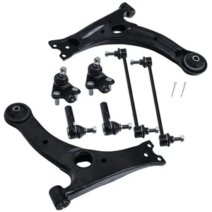 8x Front Lower Control Arms Tie Rods Sway Bar For 2003-2008 Toyota Matrix Vibe - Picture 1 of 21