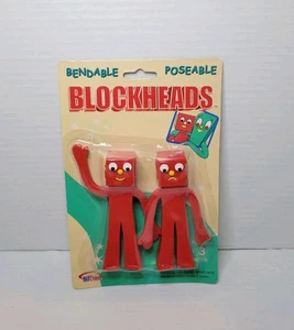 Nj Croce Gumby The Blockheads Bendable Posable Actionfigur - NEU & VERSIEGELT SELTEN - Bild 1 von 10
