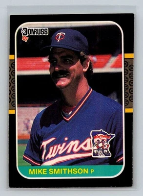 1987 Donruss #245 Mike Smithson Minnesota Twins Baseball Card - Image 1 of 2