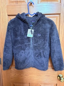 Patagonia Kids Los Gatos Forge Gray Hooded Jacket Sz M 10 NWT - Picture 1 of 4