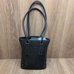 Vintage Coach Bonnie Cashin Legacy Slim Bucket Tote Bag 9429 Schwarz Leinen Leder - Bild 1 von 19