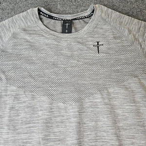 Three Nails Mens Longsleeve Performance Pullover Shirt Athletic Size Small Gray - Picture 1 of 9