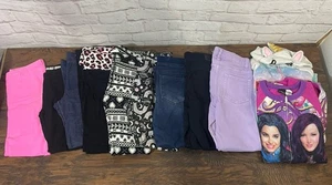 Lote 11 Niñas Pantalones Pijama Talla 10-12 Leggings Pantalones Disney Unicornio Gato Jack - Imagen 1 de 11