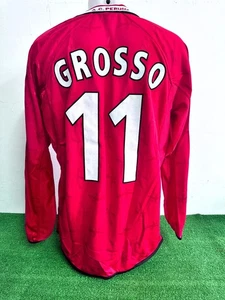 MAGLIA PERUGIA GROSSO MATCH WORN INDOSSATA SHIRT JERSEY CAMISETA 2001/2002 COA - Imagen 1 de 6