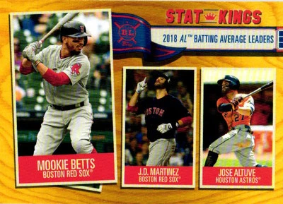 2019 Topps Big League #359 Mookie Betts / J.D. Martinez / Jose Altuve Gold - Image 1 of 2