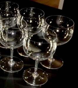 5 copas de agua altas Baccarat VOLNAY de 6 5/8" de alto vidrio soplado a mano - Imagen 1 de 5