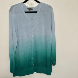 Kenar Seafoam Ombre Cardigan Size Large - Picture 1 of 10