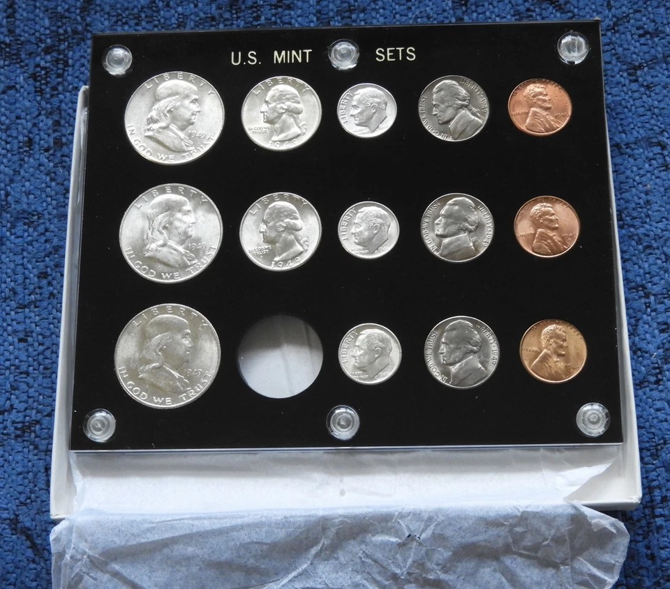 1949 PDS SILVER UNCIRCULATED MINT SET-CHOICE- MANY MORE IN STORE - Image 1 of 2