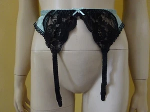 Strumpfhalter Strapsgürtel Straps 38/40 mint-schwarz neuwertig! - Bild 1 von 12