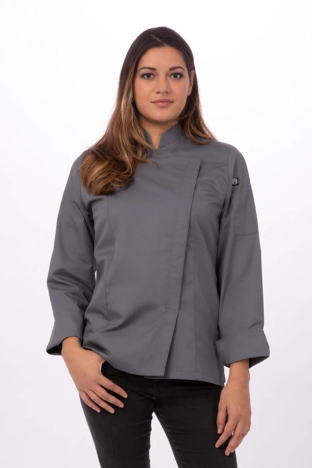 Chef Works Womens Lansing Chef Coat (BCWMC007) - Image 1 of 1