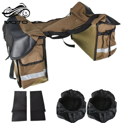 L+R Motorcycle Side Saddle Bags baggage Bag Saddlebags - Image 1 of 4