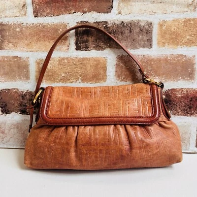 FENDI Chef Flap Handbag 12.5” L X8” H X 2” D E1-803 - Image 1 of 4