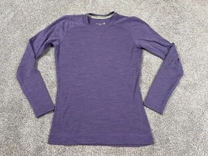 Camicia Smartwool donna viola media manica lunga lana merino outdoor Gorp Core - Foto 1 di 10