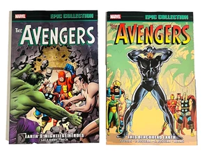 LOT OF 2 AVENGERS EPIC COLLECTION BEACHEAD EARTH & EARTH'S MIGHTIEST HEROES TPBS - Picture 1 of 2