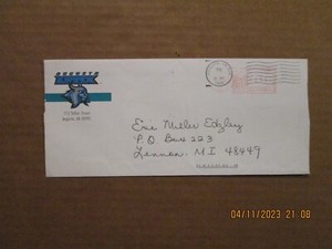 ECHL Augusta Lynx Vintage Defunct Dated 1998 Team Logo Business Envelope