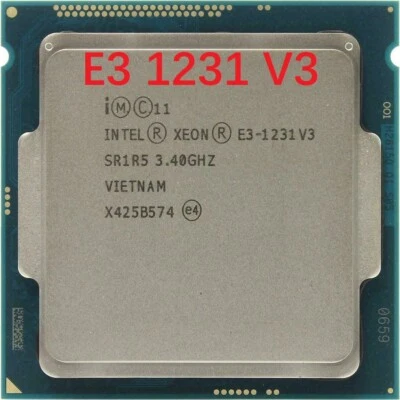Intel Xeon E3 1231 V3 4Core SR1R5 3.4GHz LGA1150 CPU Processor 1231V3 - Image 1 of 2