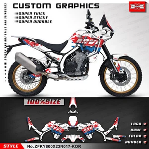 Stickers Complete Motorcycle Graphic for KOVE 800X PRO Travel Rally Rebuild - Picture 1 of 9