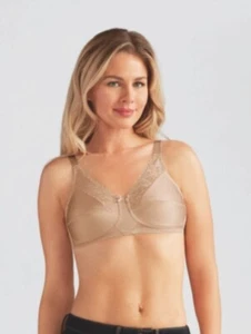 AMOENA NANCY WIRE-FREE MASTECTOMY BRA Light Nude 34C New - Picture 1 of 7
