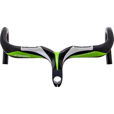 400/420/440mm Bicycle Integrated Drop Bar Carbon Fiber Road Bike Handlebars - Image 1 of 4
