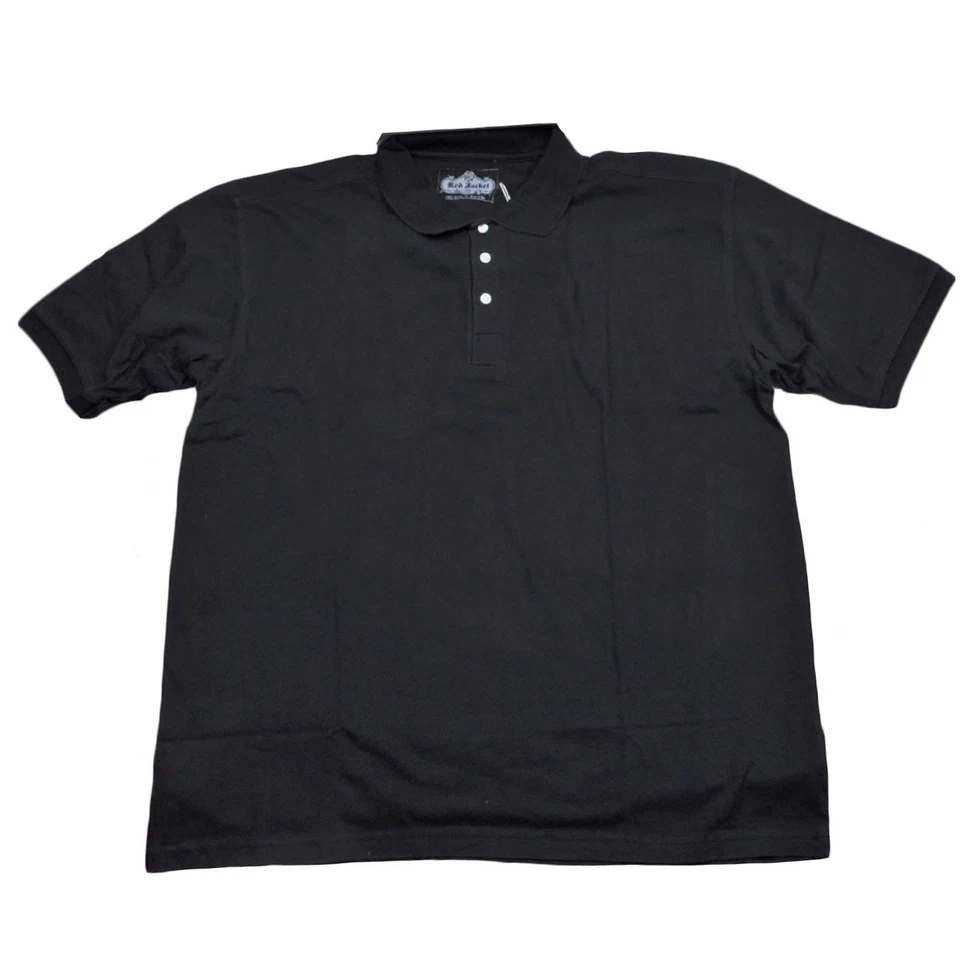 Camisa de vestir roja con cuello polo y botones para hombre adulto XLarge negra manga corta Foto 1 de 1