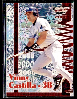 2000 PACFIC REVOLUTION RED FOIL PARALLEL BLANK SERIAL #138 VINNY CASTILLA 1/1 - Image 1 of 2