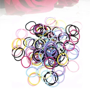 200 Stück farbiges Haarband Kind Kleinkind Stretchring elastisch zum Binden - Bild 1 von 11