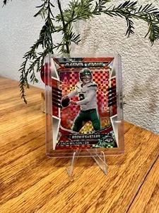 2022 Rookies and Stars Airborne Red Plaid Prizm Zach Wilson #AI-16 NY Jets - Picture 1 of 2