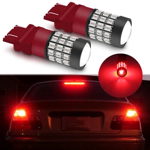 Strobe Flash LED Light 3157 Red 2x Brake Stop Tail Park Rear Replace Stock - Picture 1 of 6