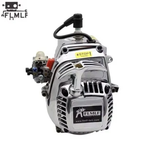 FLMLF RACING 26cc Chrome Engine & Carby Replacement For 1/5 RC Baja Buggy Car - Picture 1 of 5