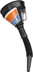 Flexible Large Funnel PVC Detachable Neck Oil Fuel Diesel Petrol Van Car Draper - Picture 1 of 1