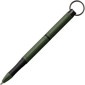 Fisher Space Pen Green Backpacker Keyring Pen Aluminum w/Moonscape Gift Box - Picture 1 of 3